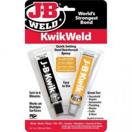  JBウエルド  8276 KwikWeldクイックセッティングスチール強化エポキシ-2オンス、ホワ