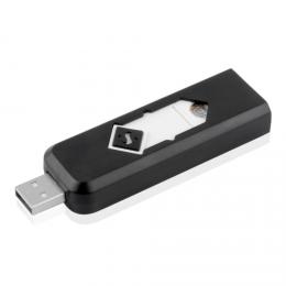 USB充電式 電子ライター 黒 タバコ 風に強い ガス不要