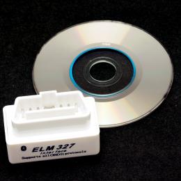 ELM327 白 OBD2 Ver1.5 can Bluetooth ドングル Android