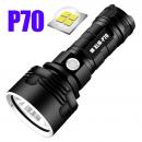 XLM-P70 LED 懐中電灯 高ルーメン 強力な USB 充電式 防水 超高輝度 ラ