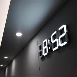 3D LED 壁掛け時計 クロック モダンデザイン デジタル 置時計 アラーム 常夜灯