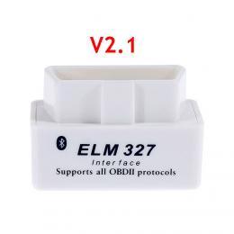 ELM327 白 OBD2 Ver2.1 can Bluetooth ドングル Android スキ